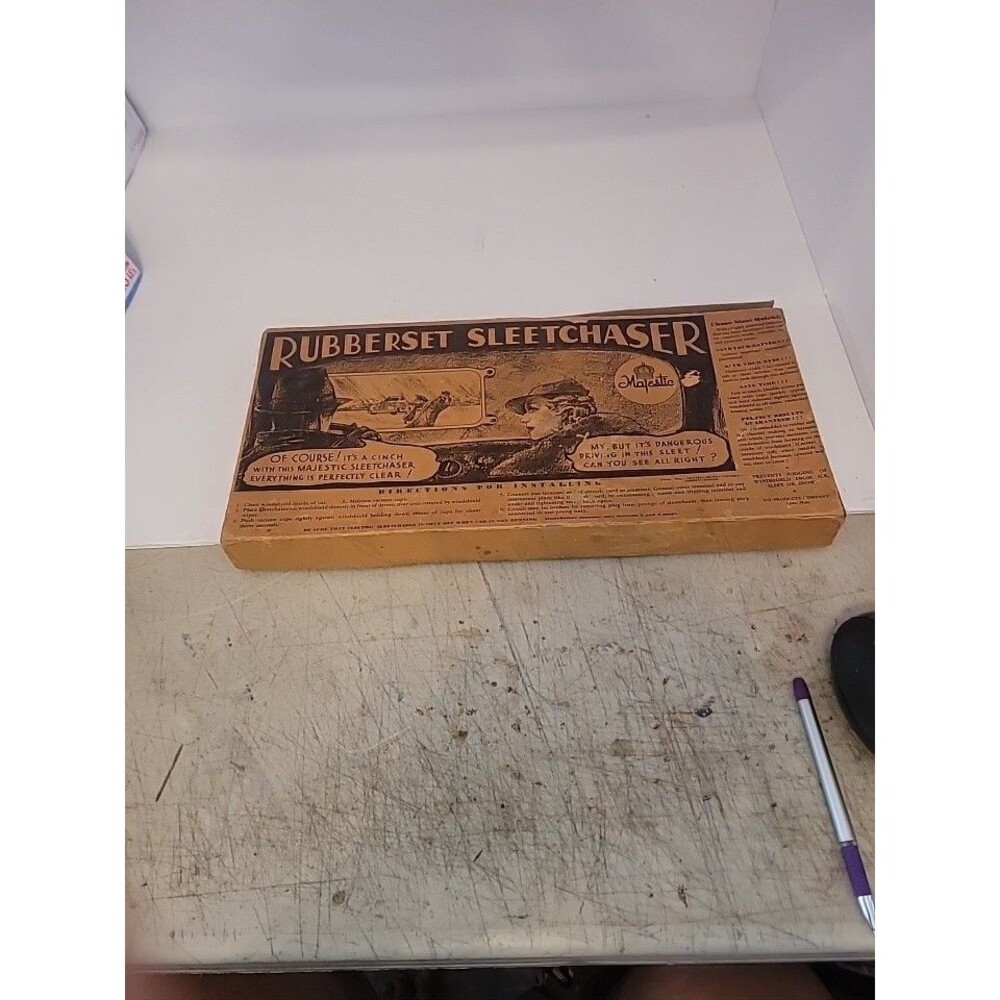 Vintage Rubberset Sleetchaser Windshiedl Defroster Antique Garage Memorabilia